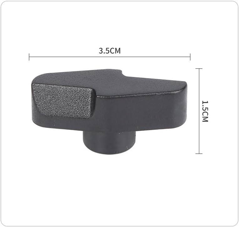 RecDec 6 Pack Microphone Stand Wing Knobs Replacement M4 Threaded T-Plastic Wing Nuts Tightening Thumb Screw Knobs for Boom Arm Mic Stand Suspension Scissor Arm Camera Mount Overhead Phone Arm - Image 3